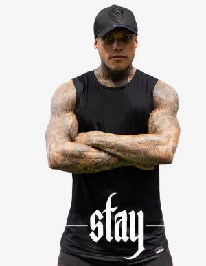 Longline Tank top - Black