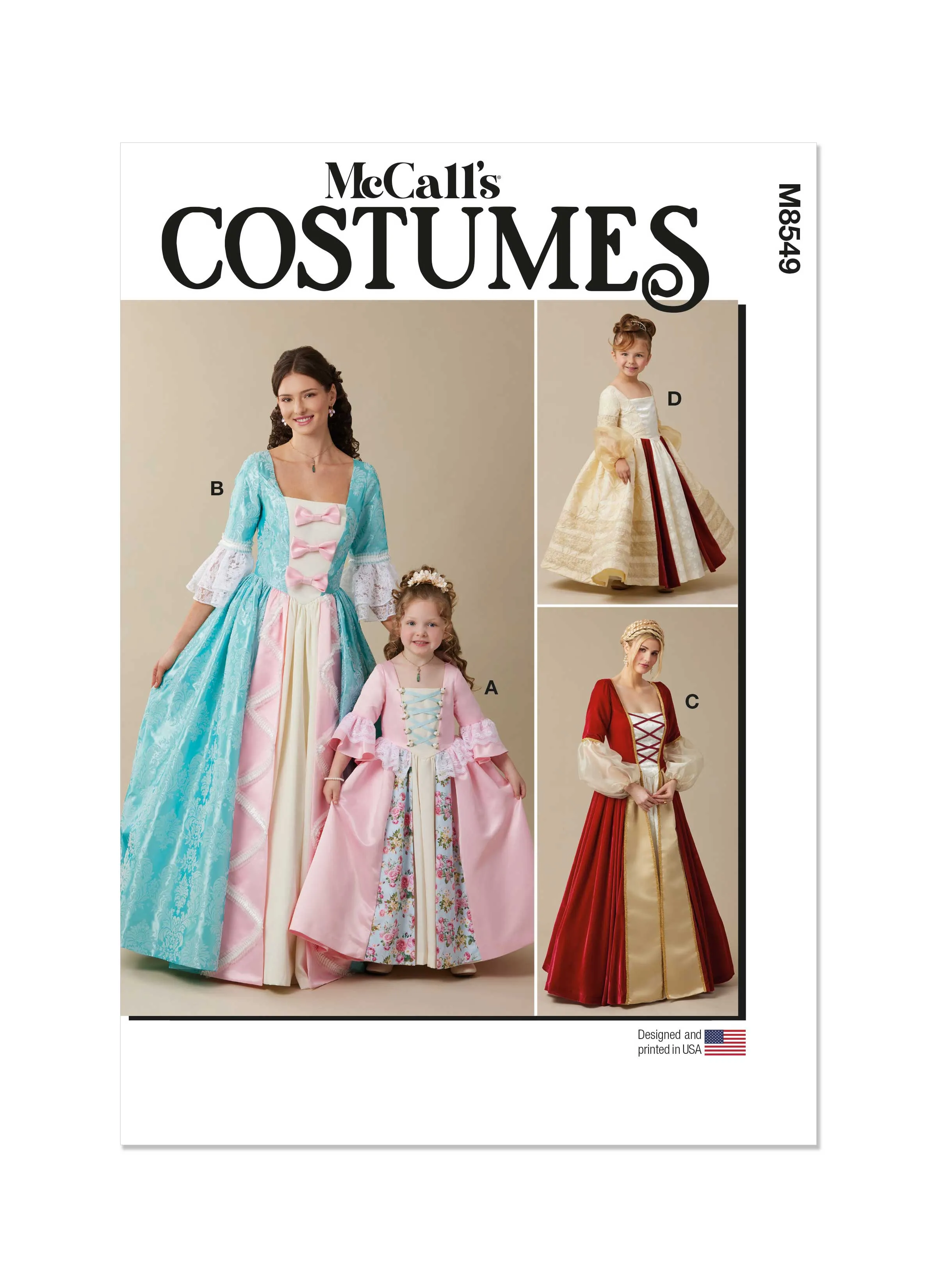 McCall's sewing pattern 8549 Princess Costume