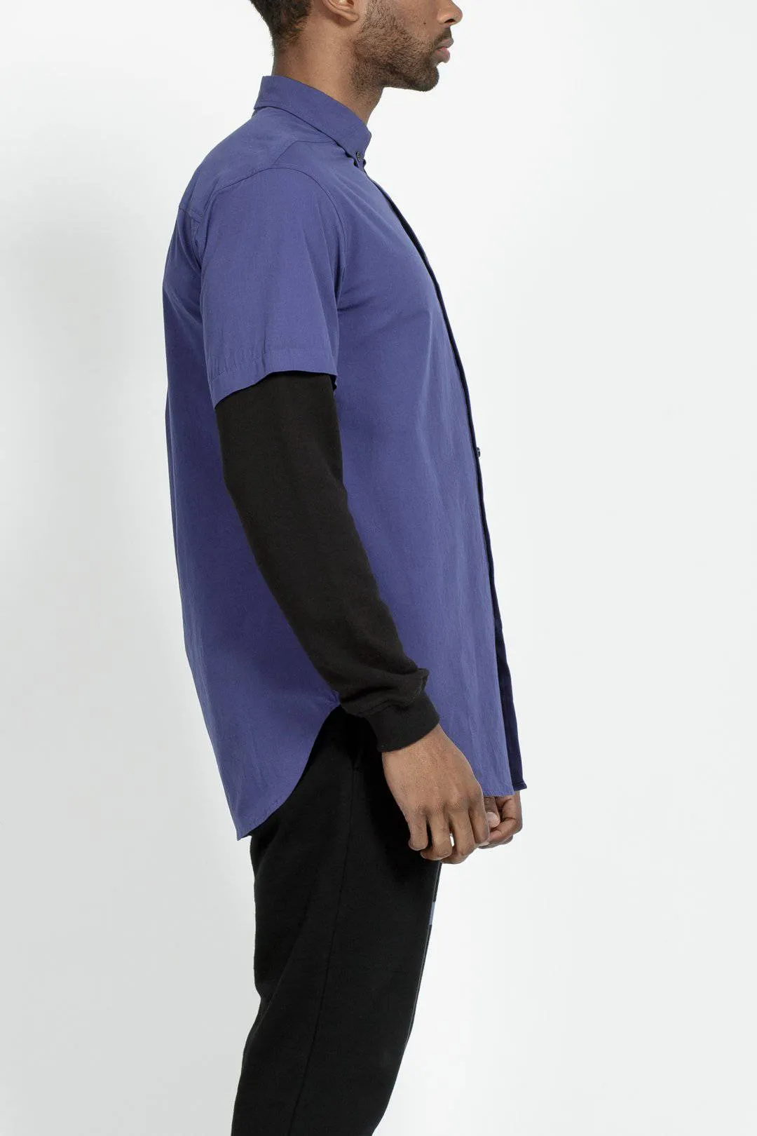 Men's 2 Layer Shirt in Deep Cobalt