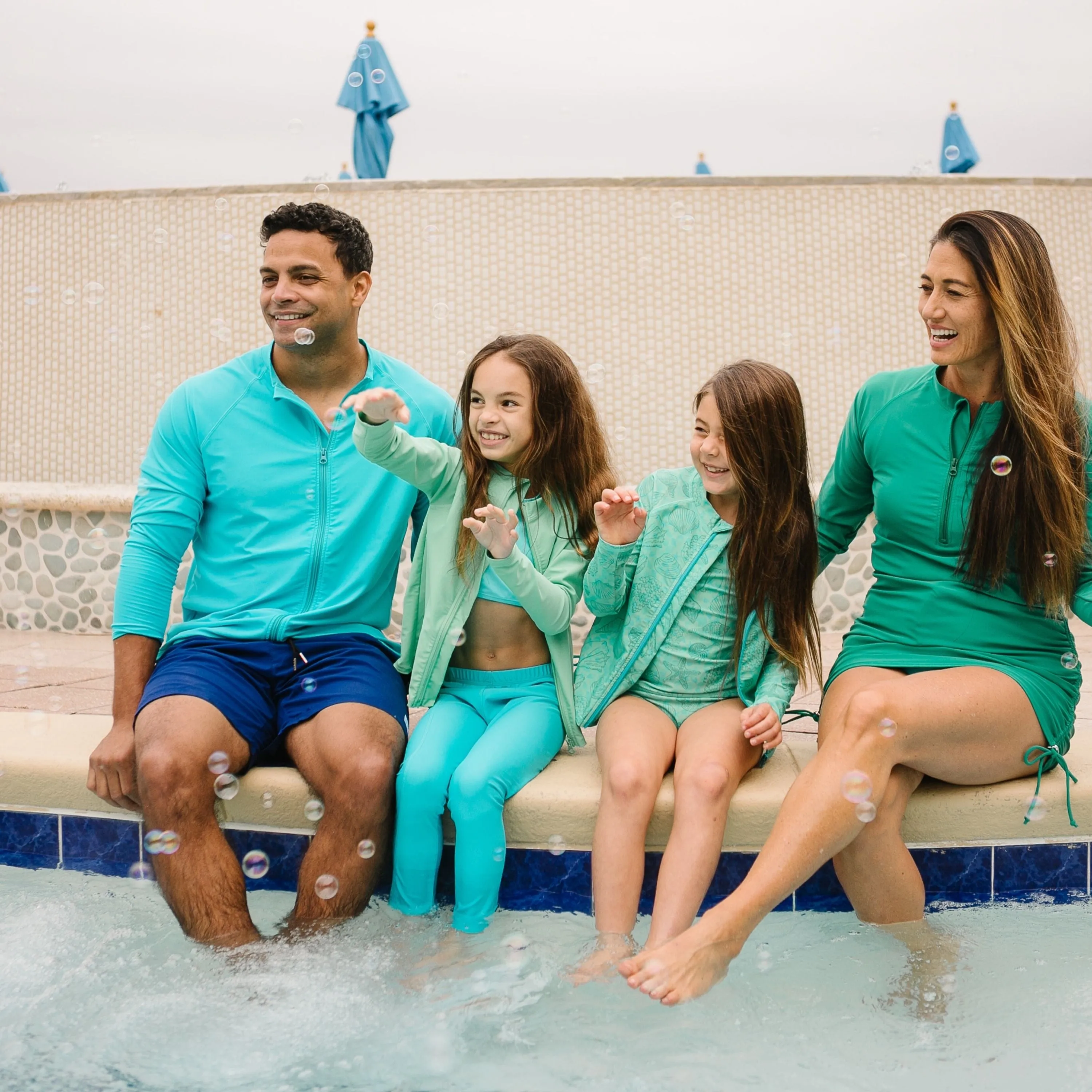 Men's Long Sleeve Rash Guard | “Scuba Blue”