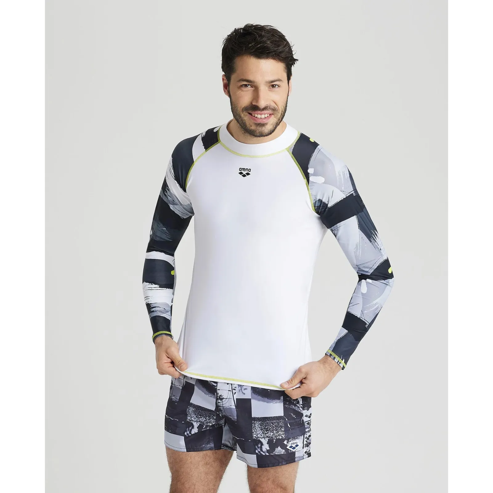 MEN'S LONG SLEEVES RASH GUARD ALLOVER