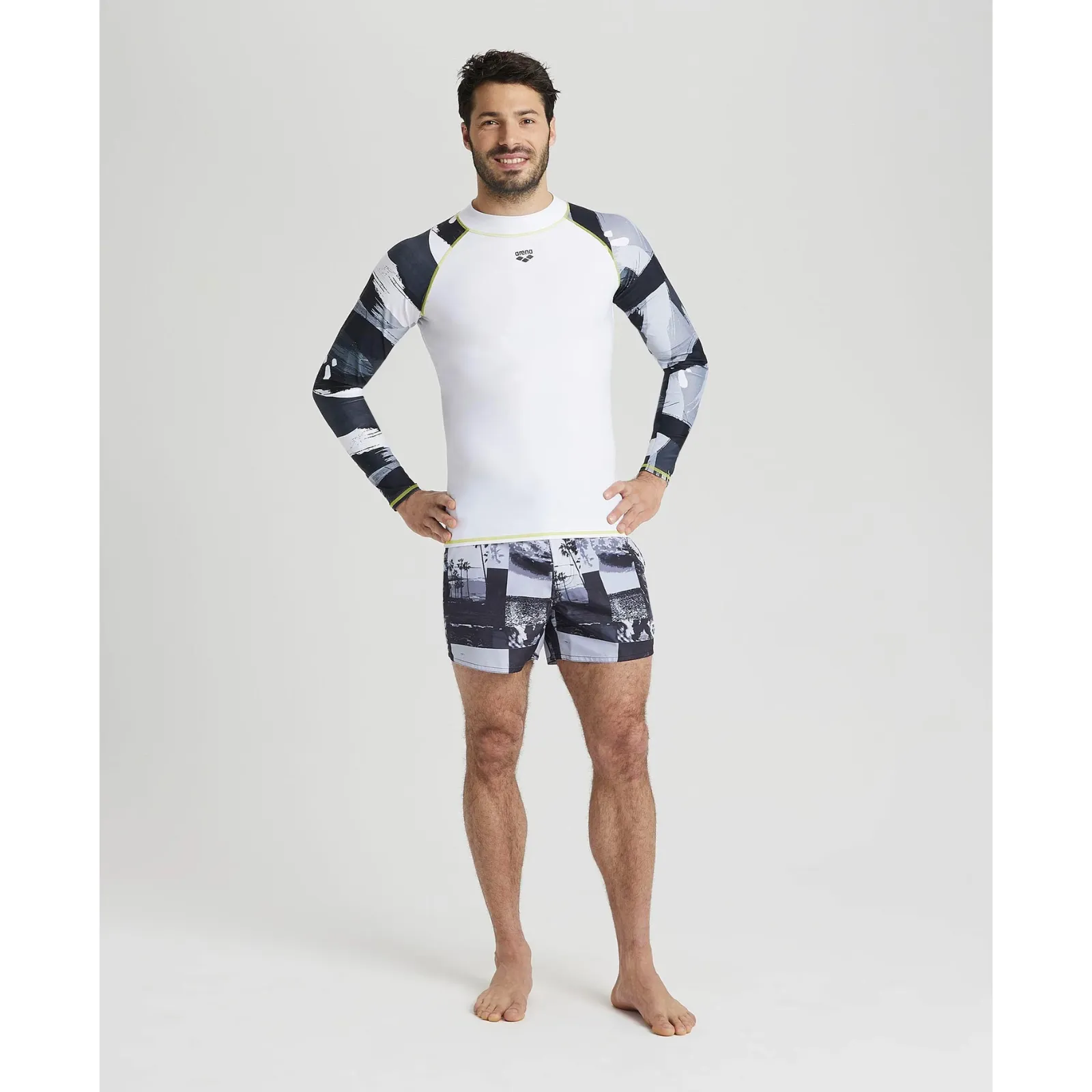 MEN'S LONG SLEEVES RASH GUARD ALLOVER