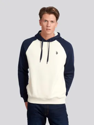 Mens Rider Block Hoodie in Marshmallow