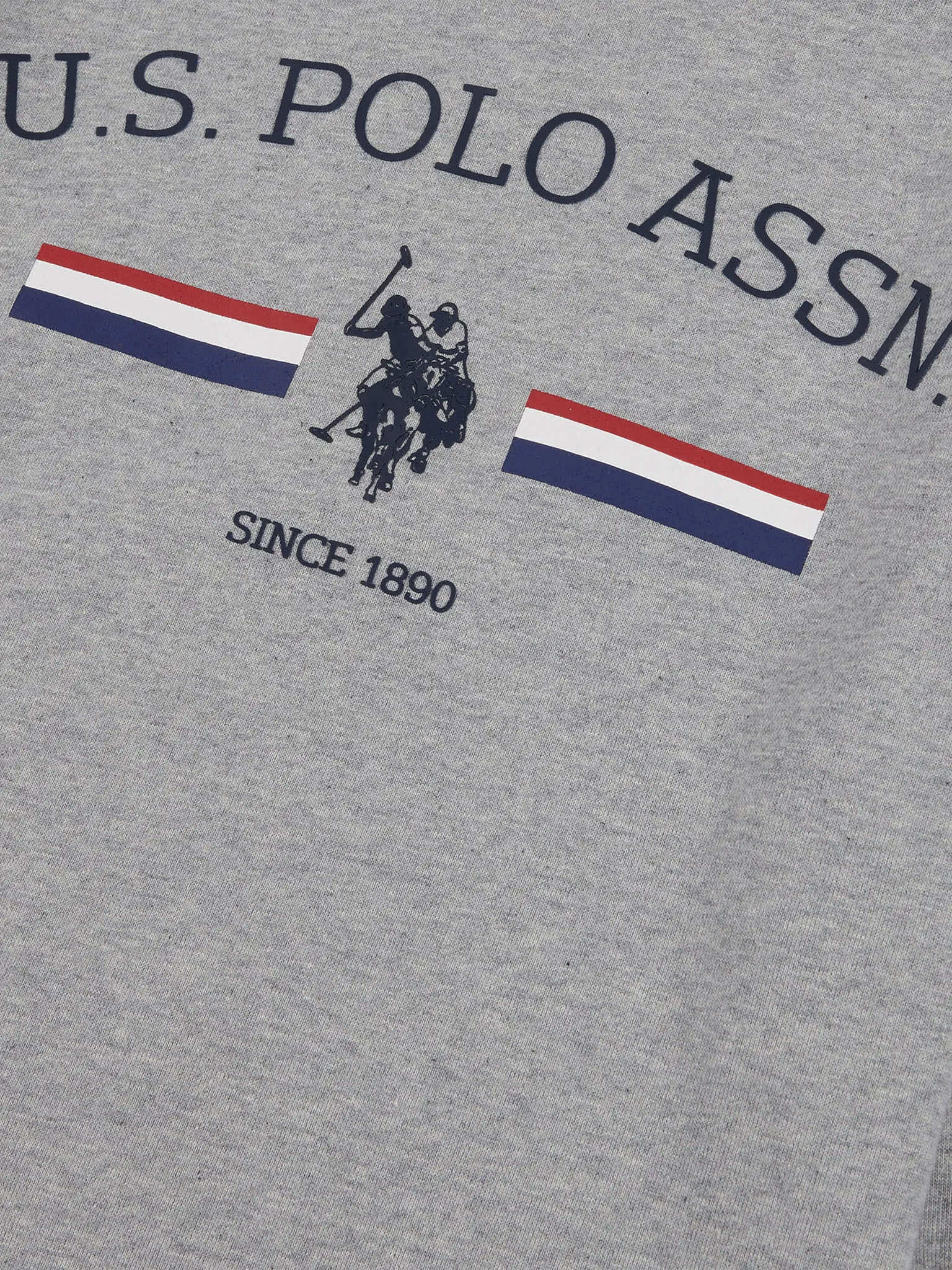 Mens Rider Crew Neck Sweatshirt in Vintage Grey Heather