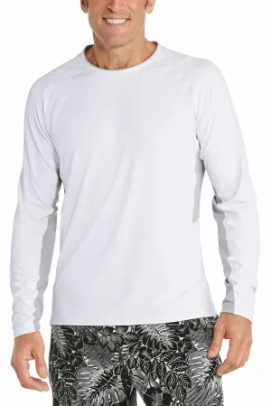 Men's Ultimate Long Sleeve Rash Guard  |  White