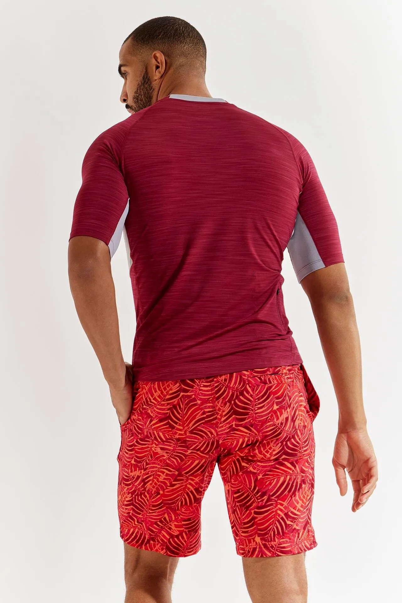 Men's Ultimate Short Sleeve Rash Guard  |  Grenada Red Line