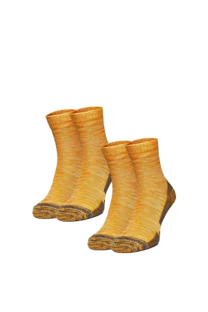 Merino Wool Running Socks - (Pack of 2) Sand Grey