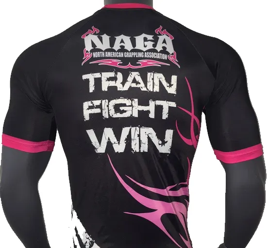 NAGA PINK TRIBAL RASH GUARD