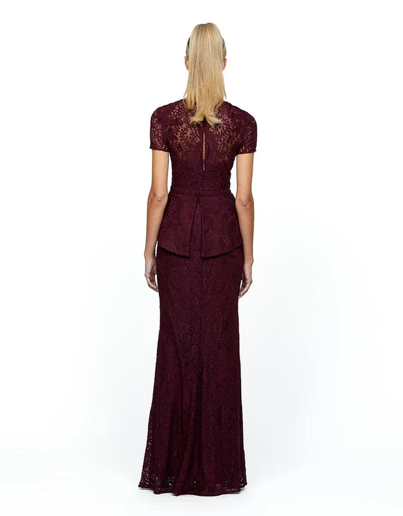 NAOMI CAP SLEEVE GOWN B54D35L