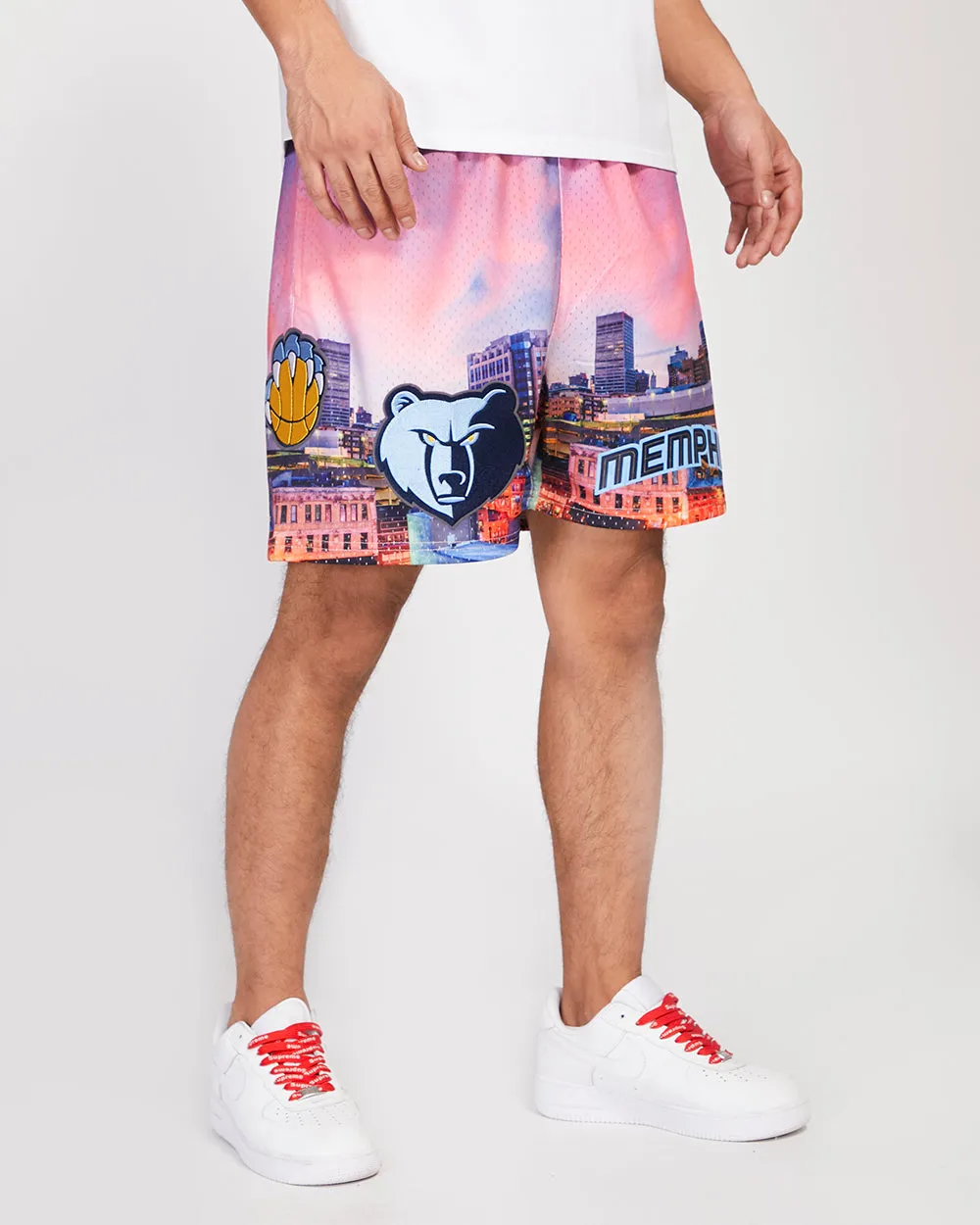 NBA MEMPHIS GRIZZLIES CITY SCAPE AOP MEN'S MESH SHORT (ME1)