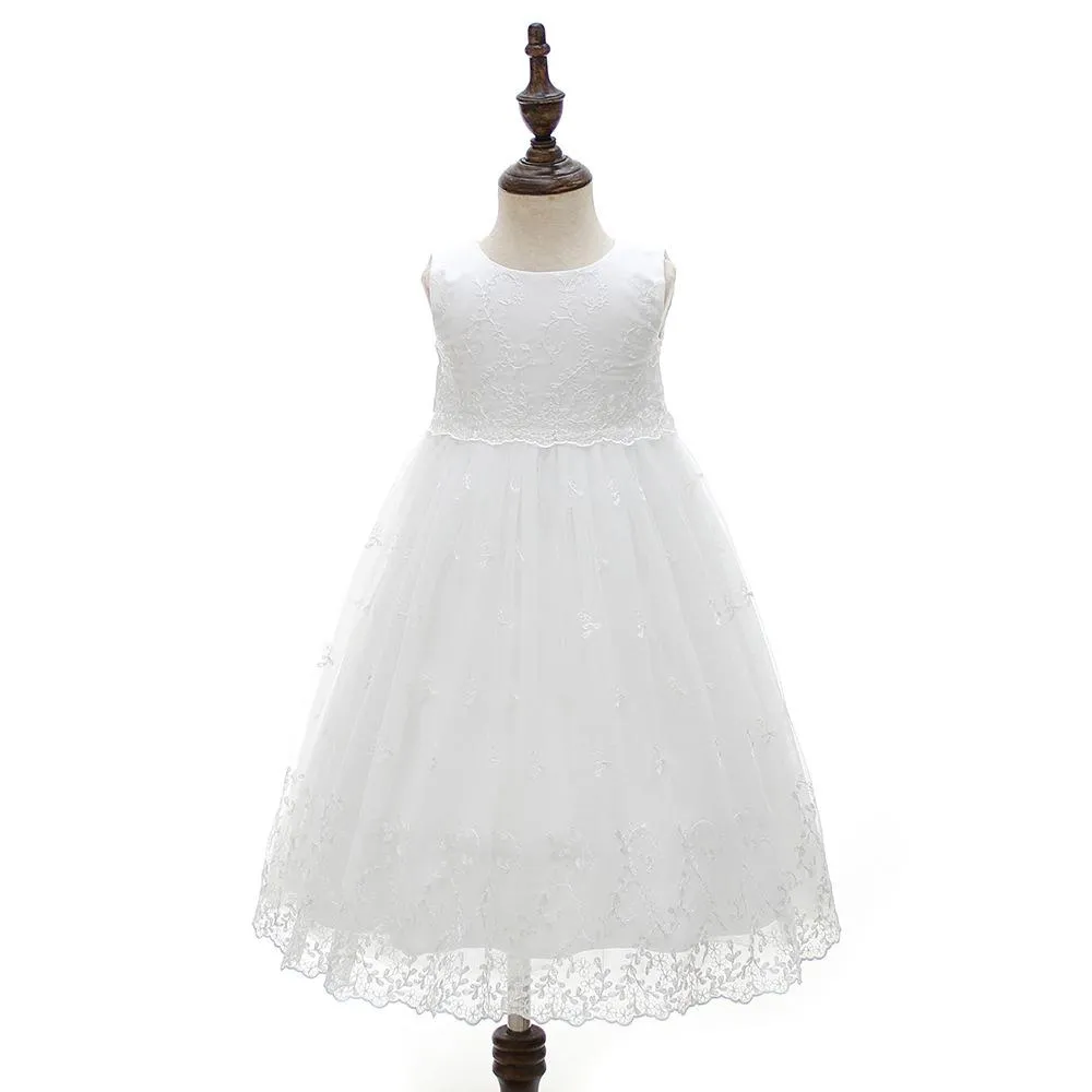 New Born Baby Girl Christening Gowns Bonnet Cape Ruffle Lace Dress