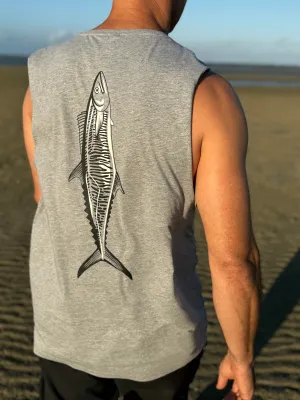 NEW Mackerel Tank - Grey Marle