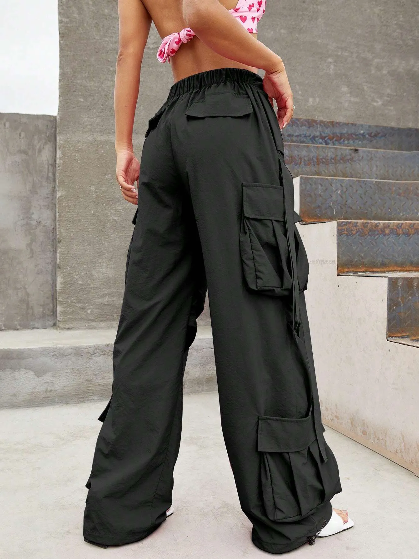 Non-Stretchy Woven Cargo Pants