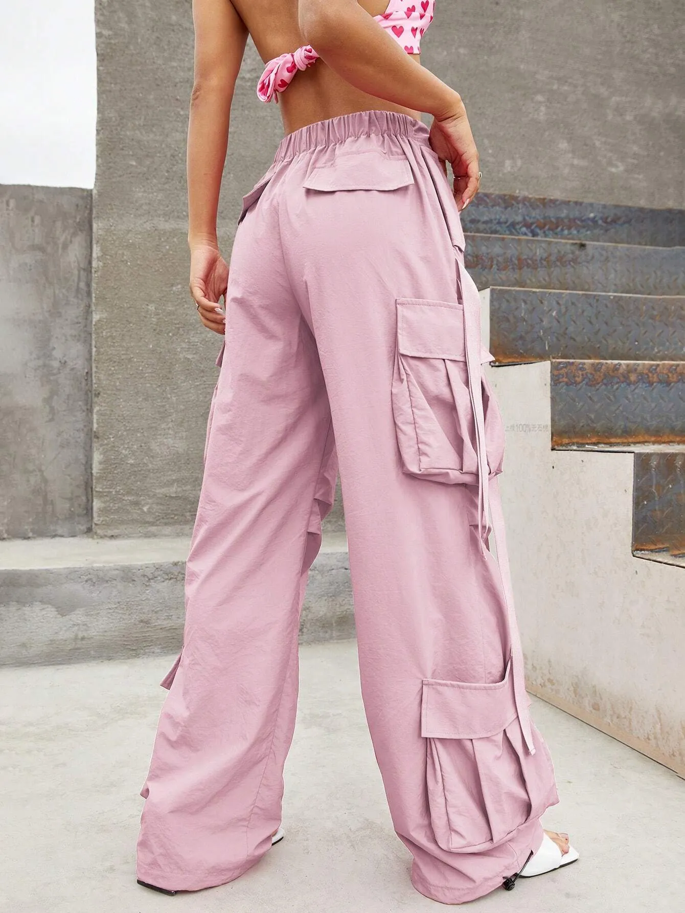 Non-Stretchy Woven Cargo Pants