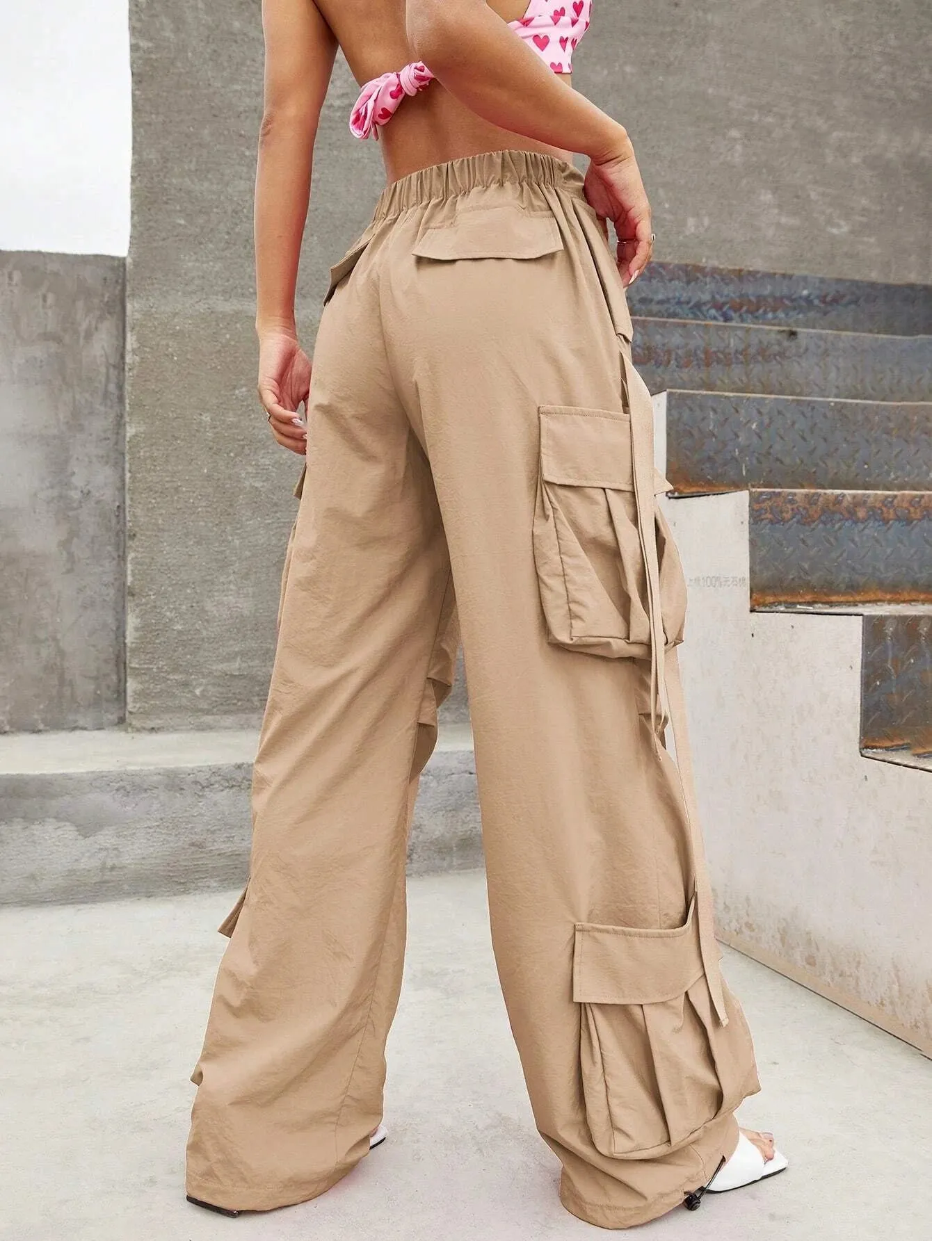 Non-Stretchy Woven Cargo Pants