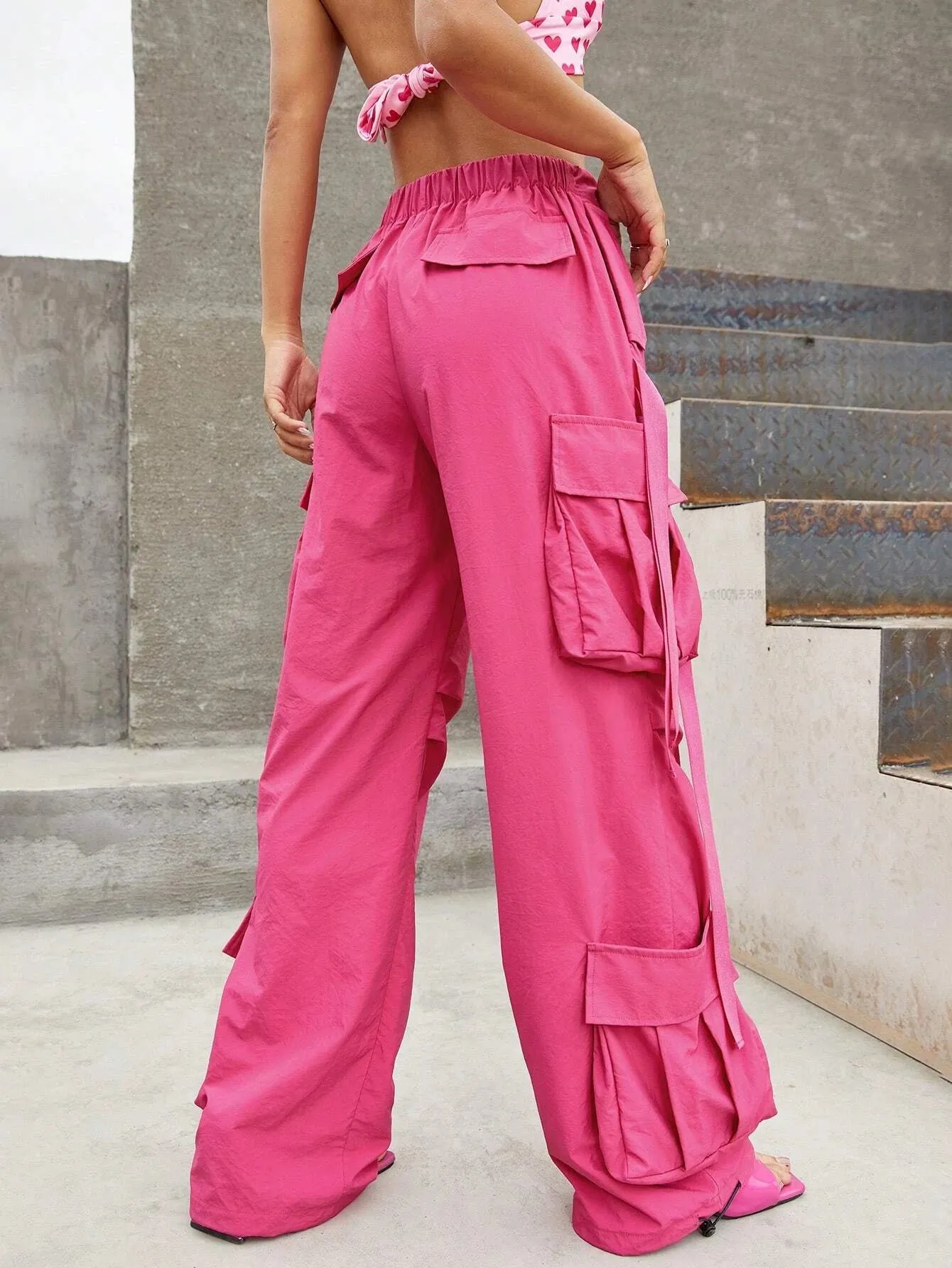 Non-Stretchy Woven Cargo Pants