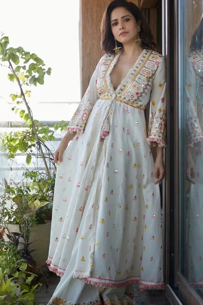 Nushrat Bharucha Full Sleeve Gown For Sale