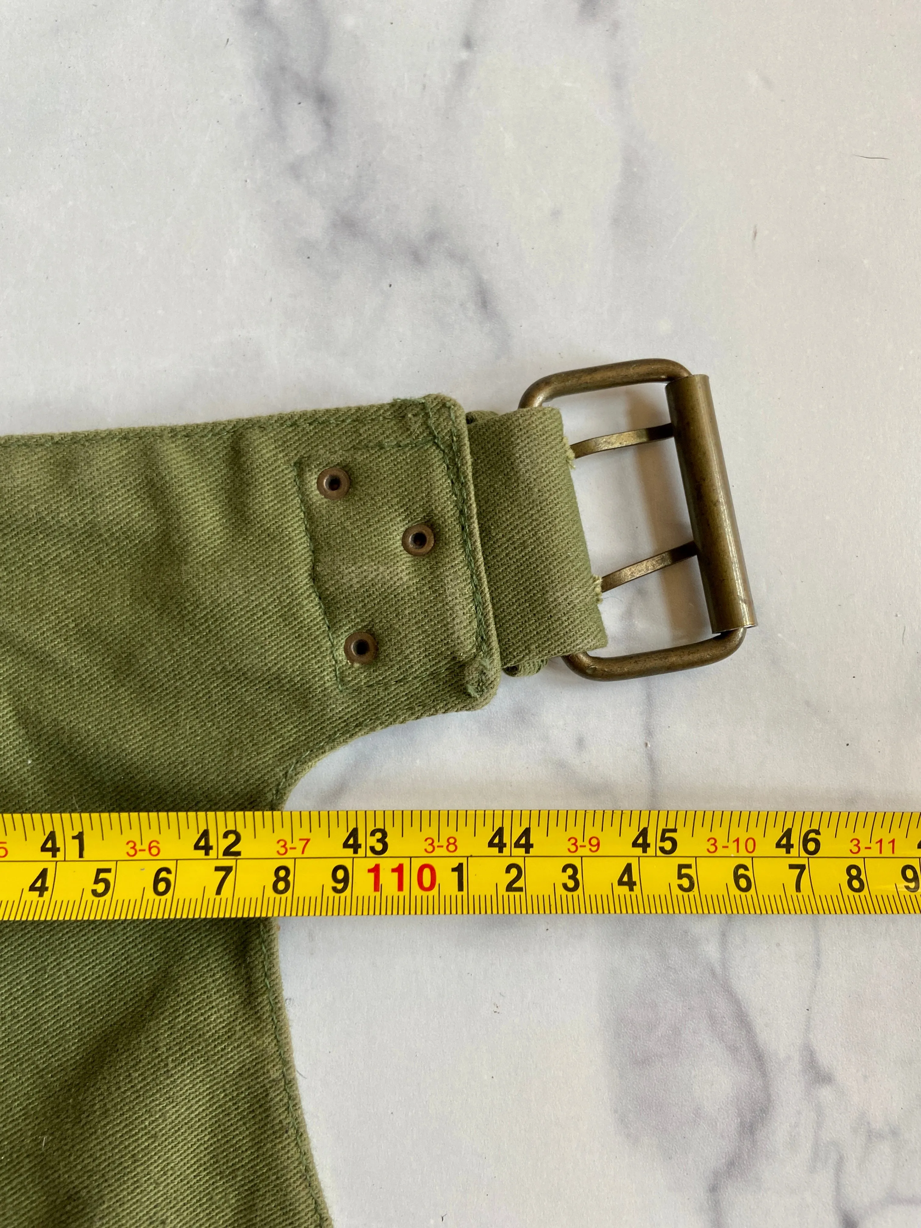 Olive green pocket belt