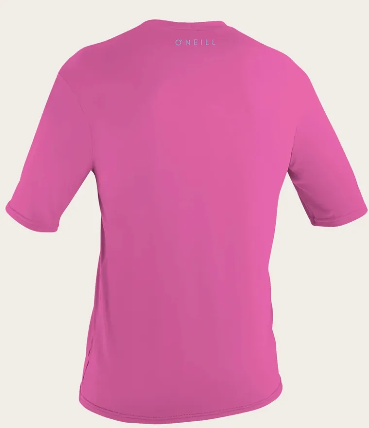 O'neill Youth Basic UPF 30  S/S Sun Shirt FOX PINK