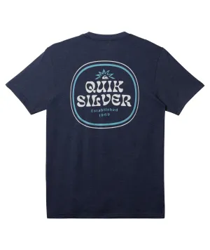 Quiksilver Framed Tee-Navy Blazer Heather