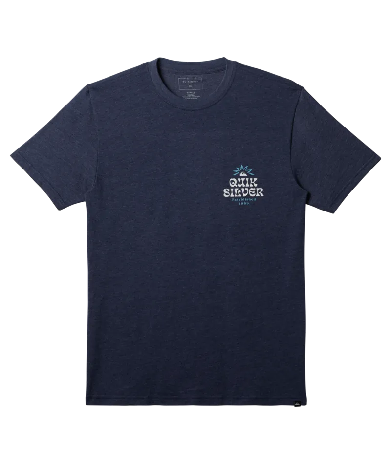 Quiksilver Framed Tee-Navy Blazer Heather