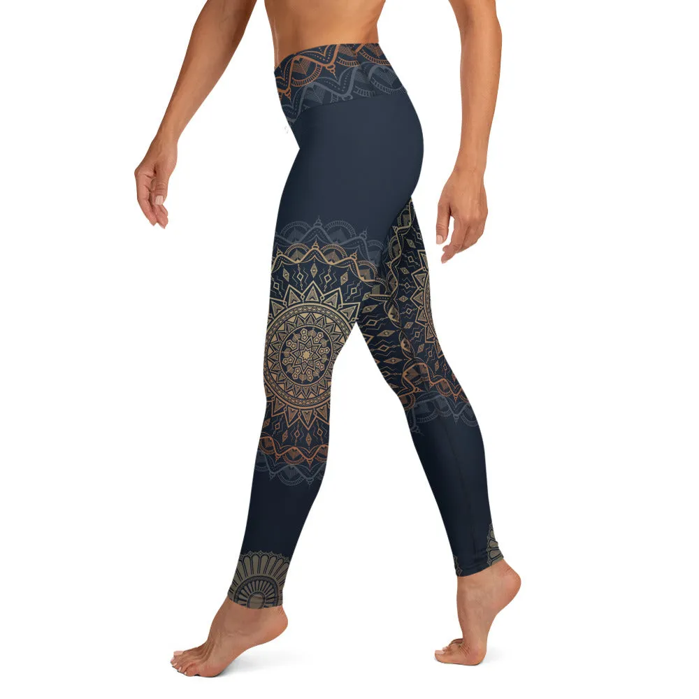 Royal Mandala High Waist Yoga Leggings