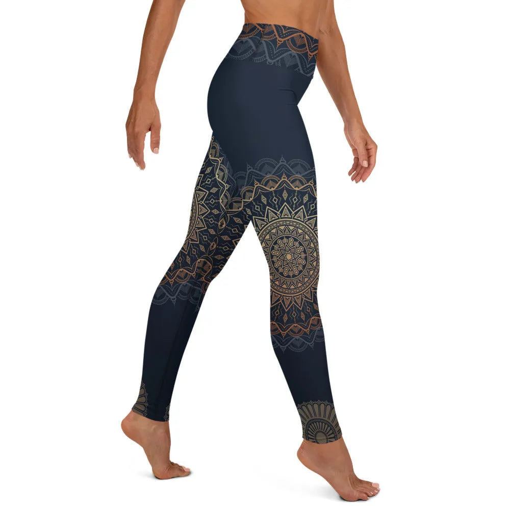 Royal Mandala High Waist Yoga Leggings