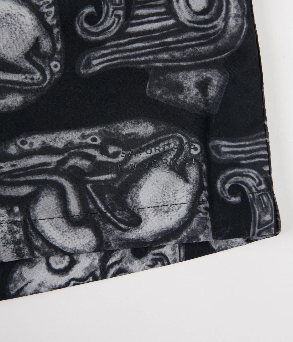 Saturdays NYC Trent Pendant Swim Shorts - Black