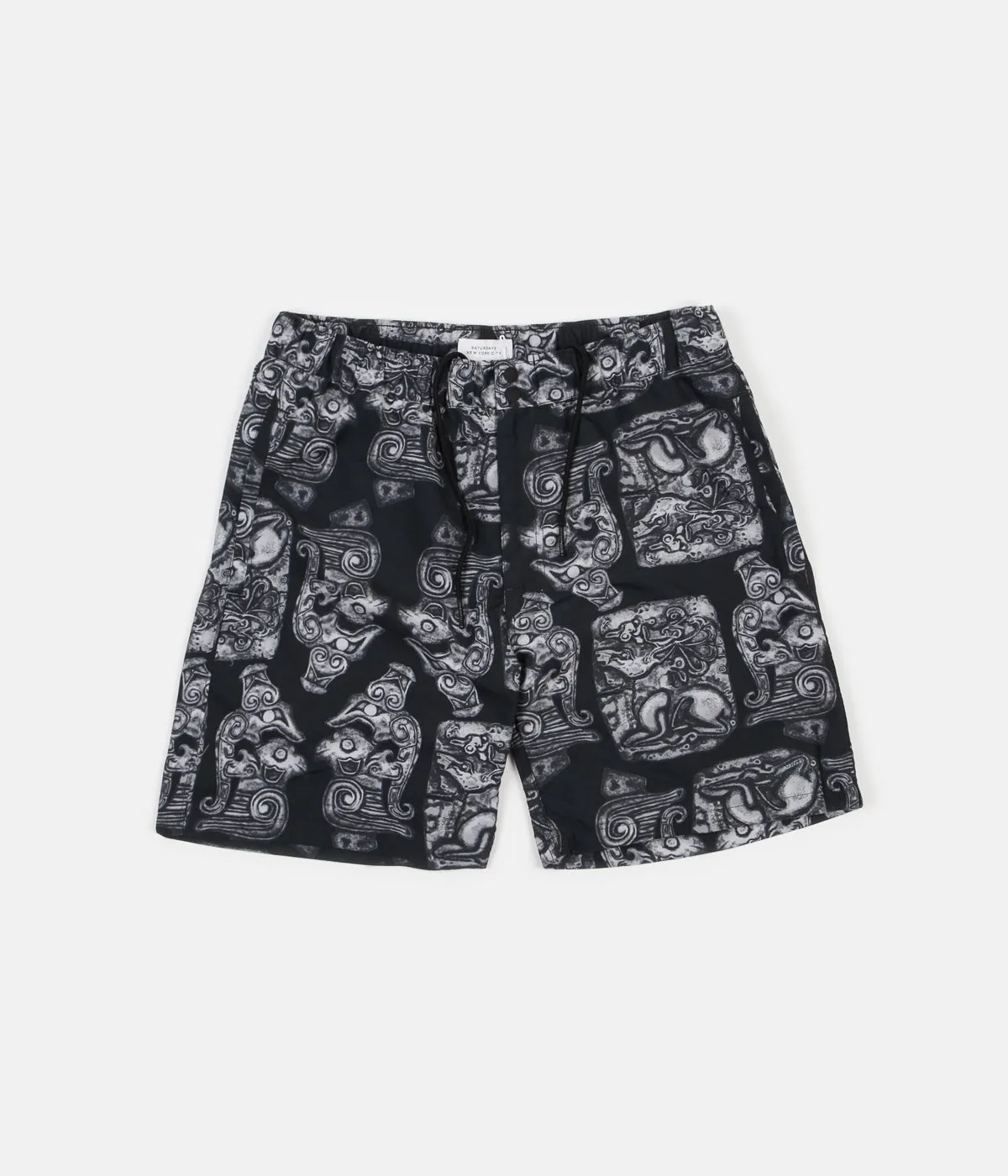 Saturdays NYC Trent Pendant Swim Shorts - Black