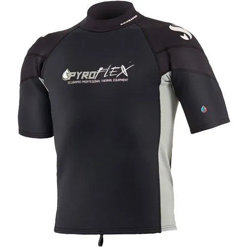 Scubapro Pyroflex Top Hoodless Men's Short Sleeve - Black