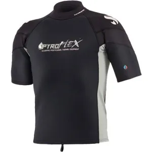 Scubapro Pyroflex Top Hoodless Men's Short Sleeve - Black