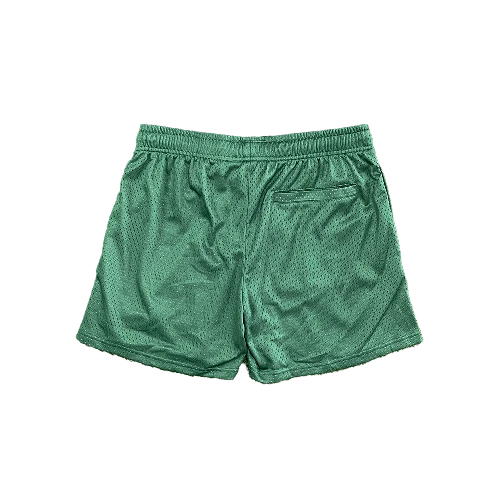 Staple Mesh Shorts || Green