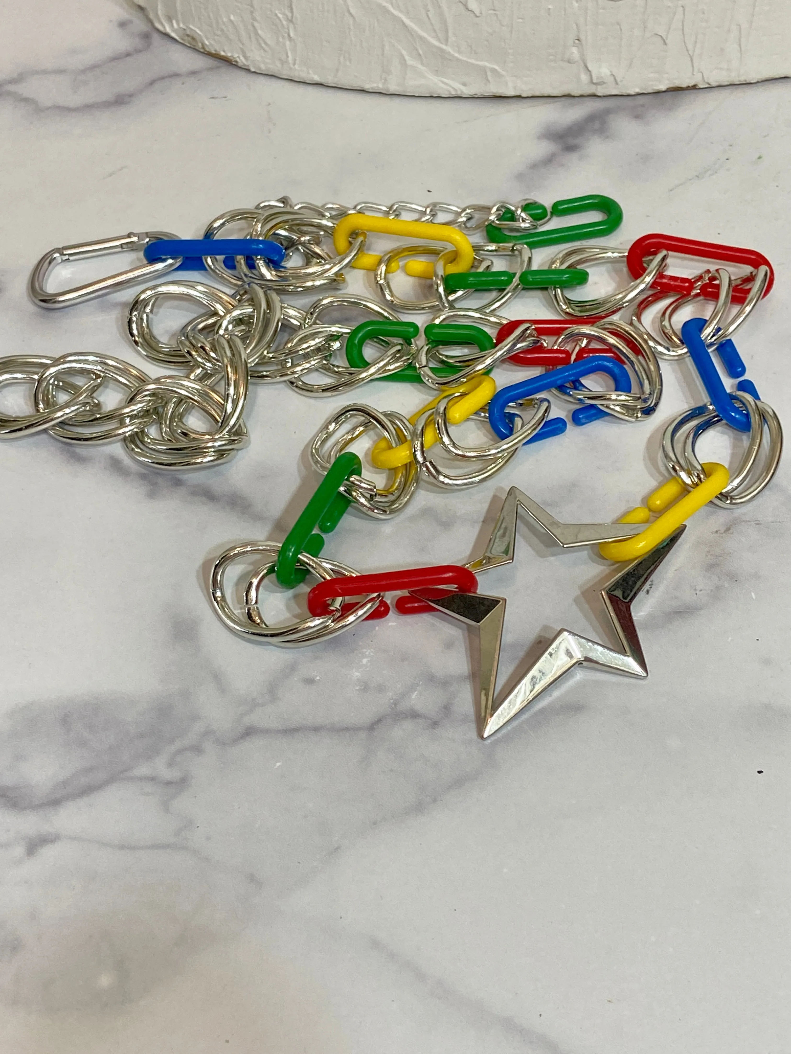 Star belt in colors chain