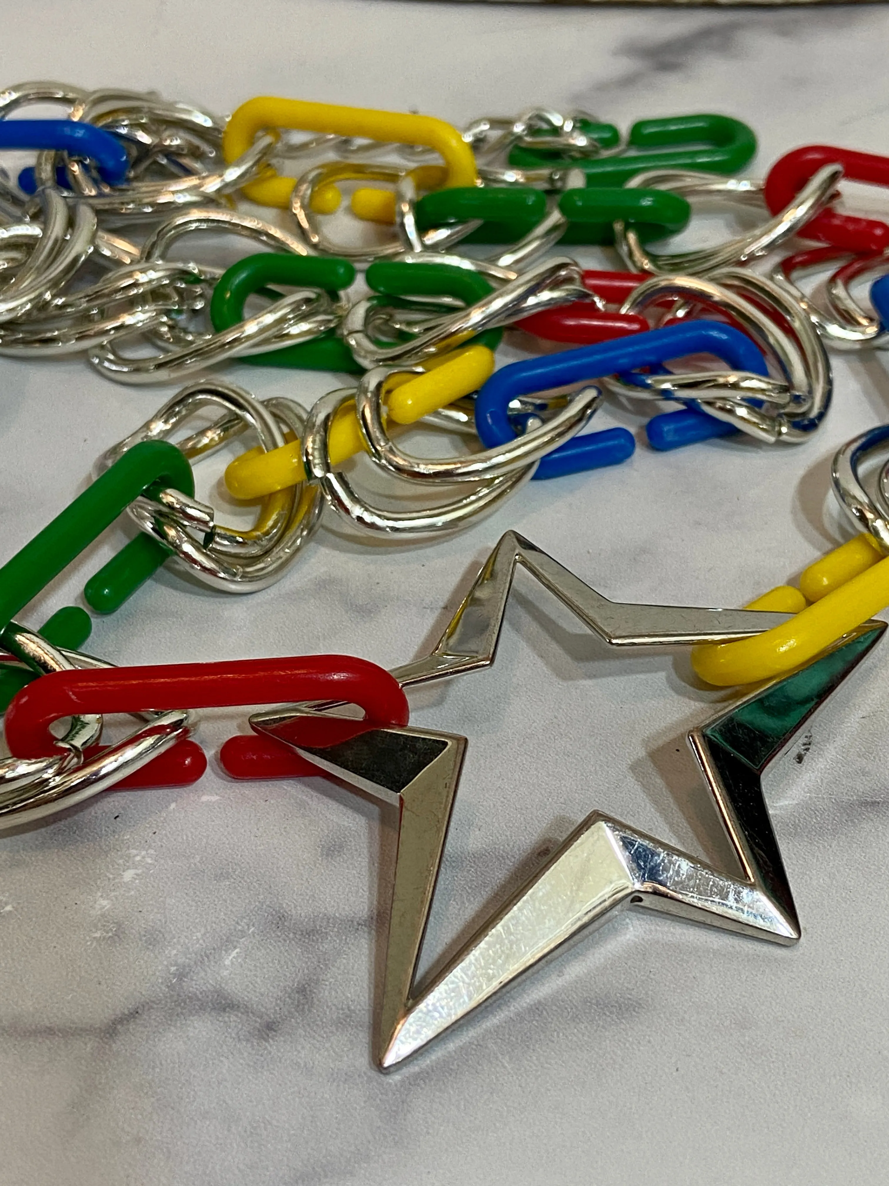 Star belt in colors chain