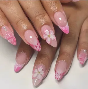 Summer Island Style 3D Flower Nails