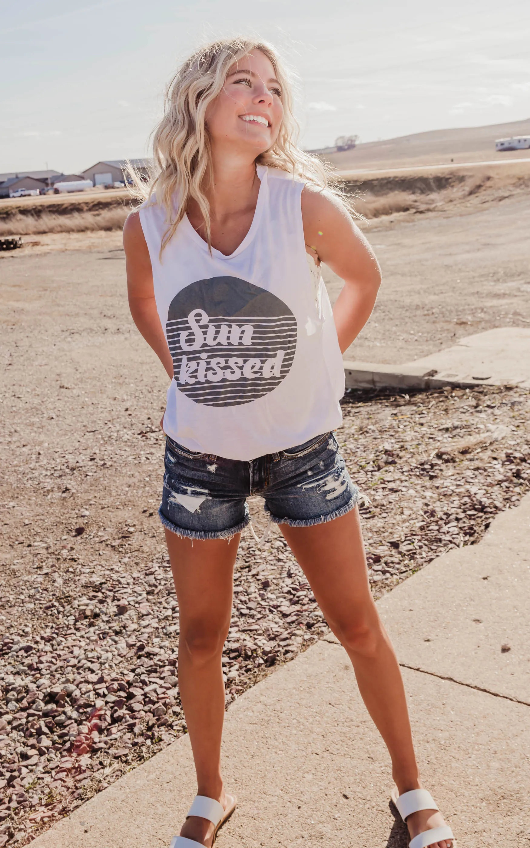 SunKissed Muscle Tank Top** - Final Sale