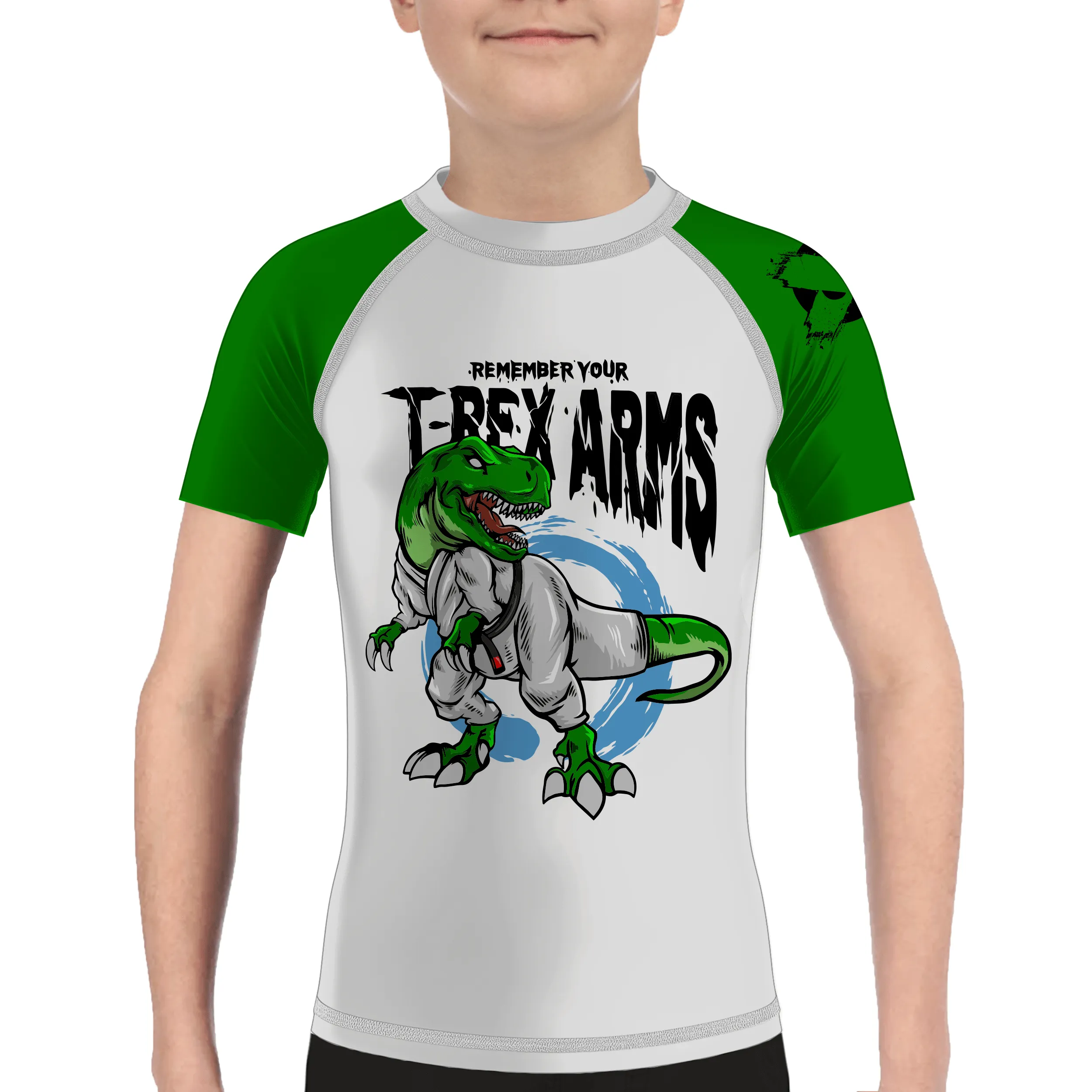 T-Rex Arms Kids BJJ Rash Guard