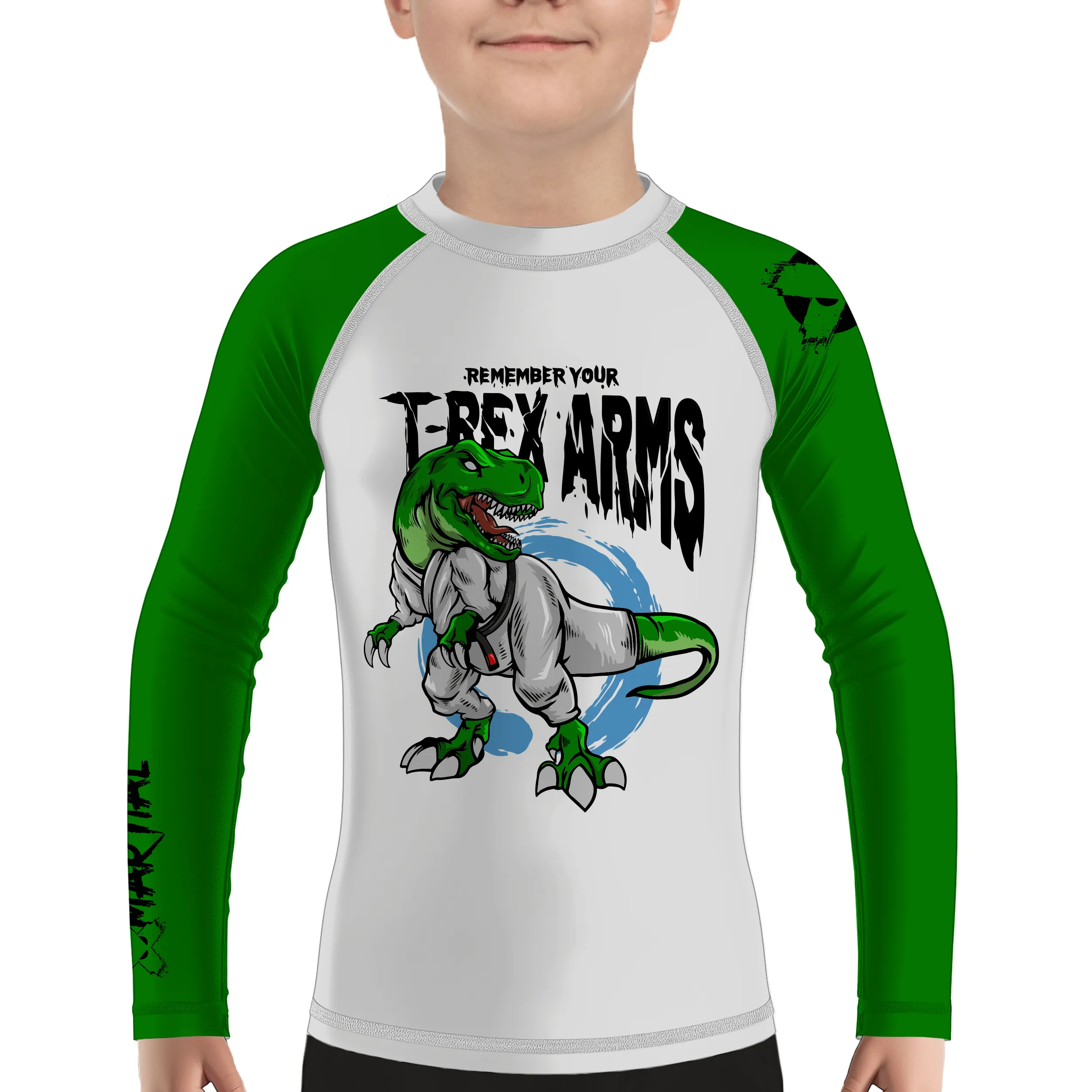 T-Rex Arms Kids BJJ Rash Guard