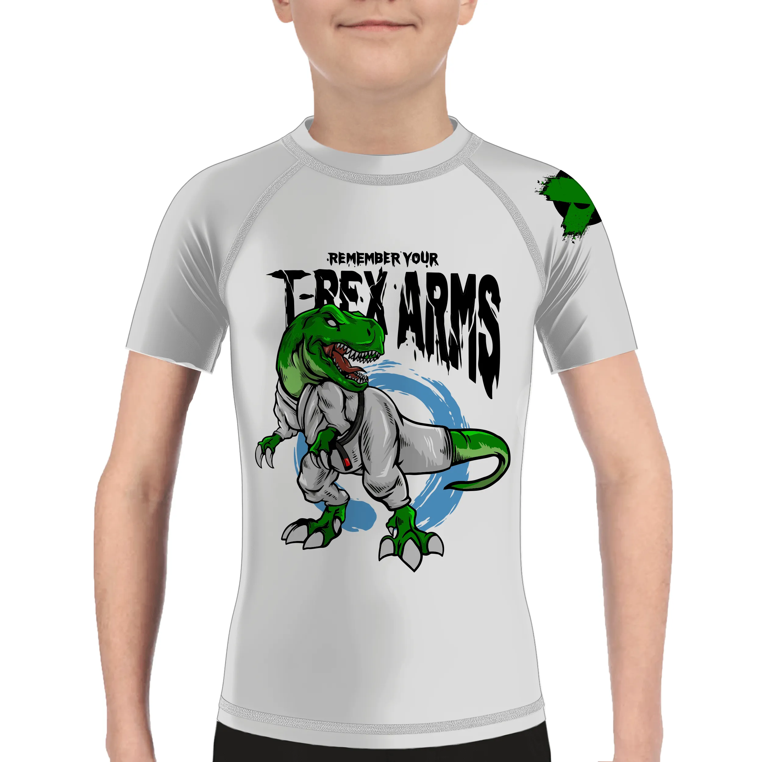 T-Rex Arms Kids BJJ Rash Guard