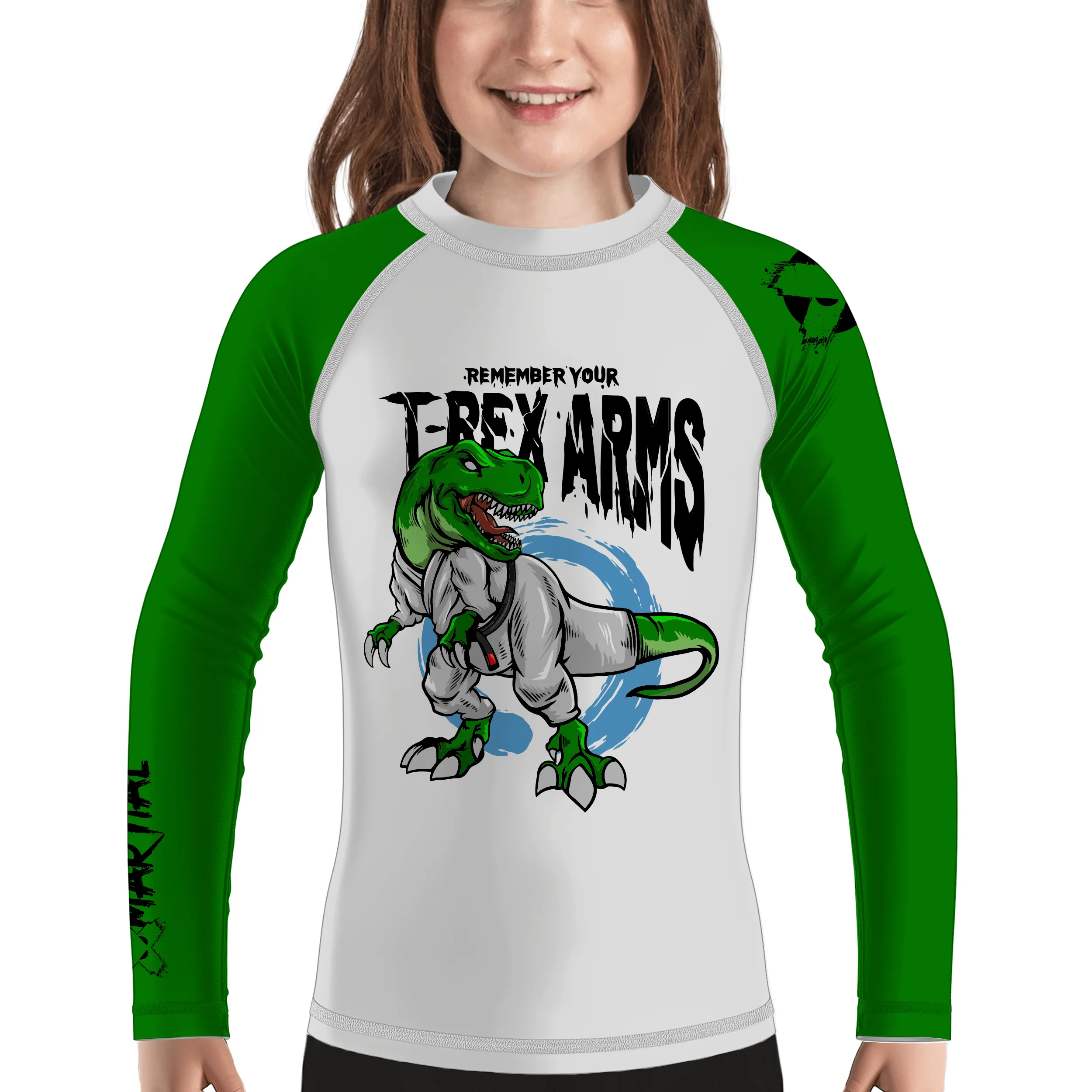 T-Rex Arms Kids BJJ Rash Guard