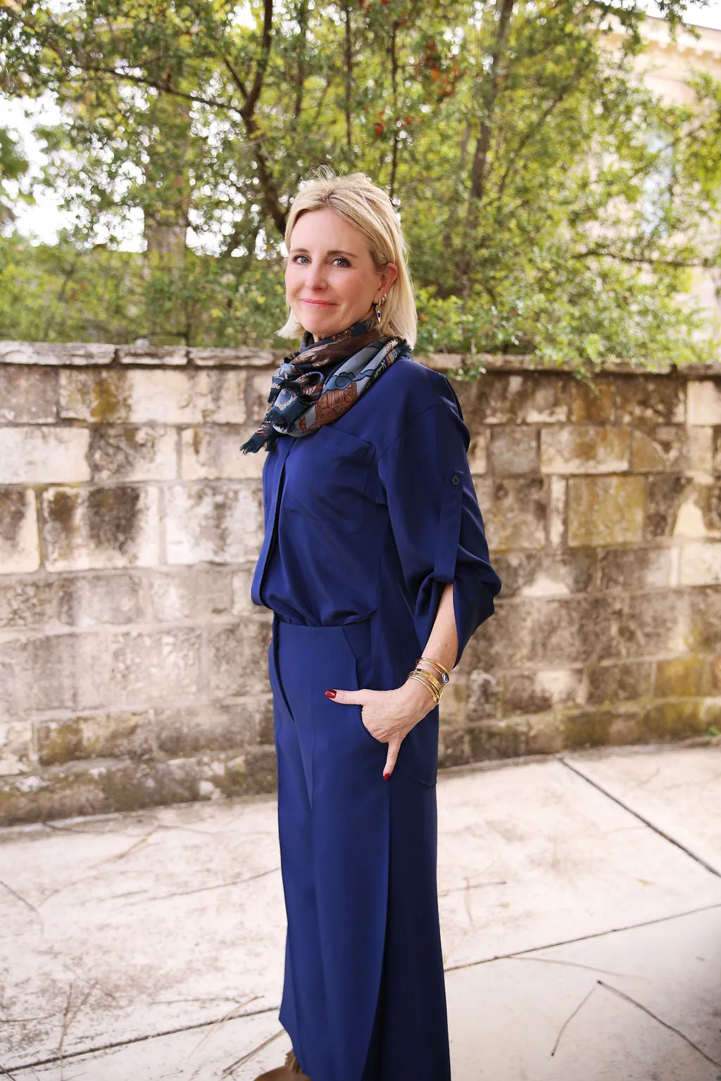 Tab Sleeve Patch Pocket Shirt