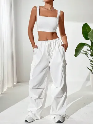 Tank Top With Waist Cargo Pants