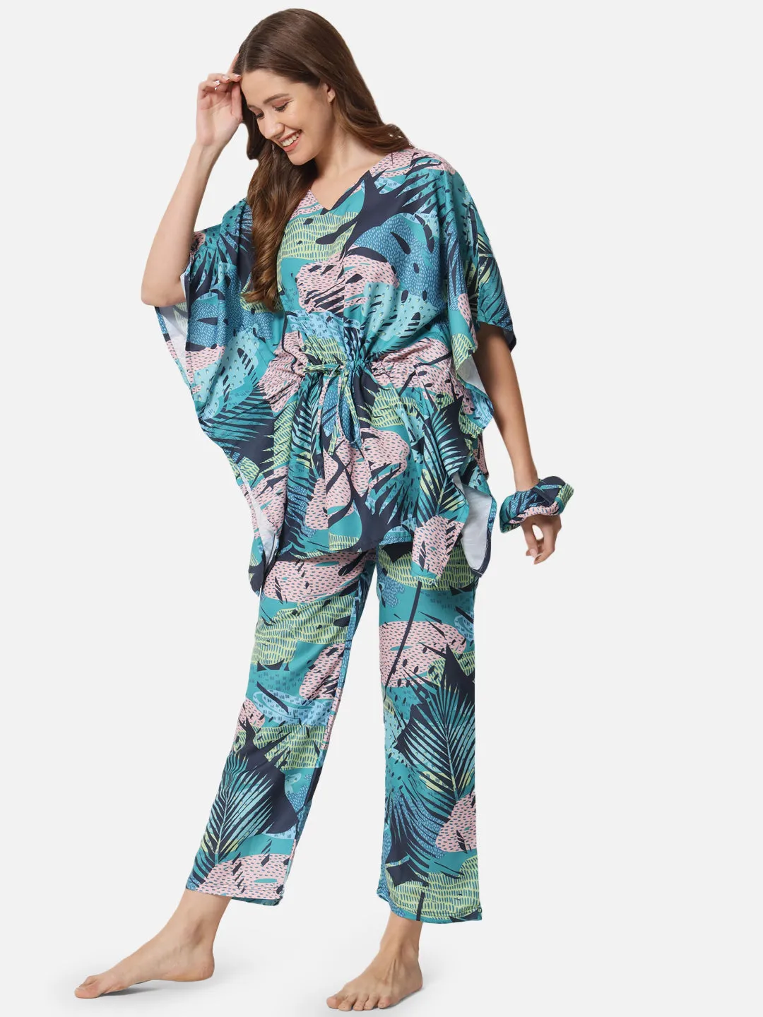 Tropical Whispers Kaftan Set