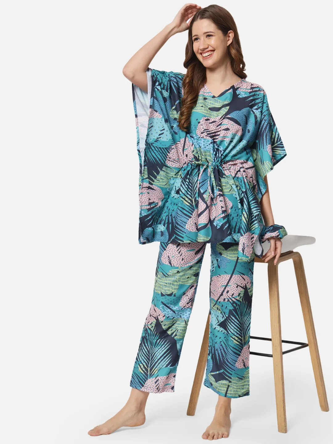 Tropical Whispers Kaftan Set