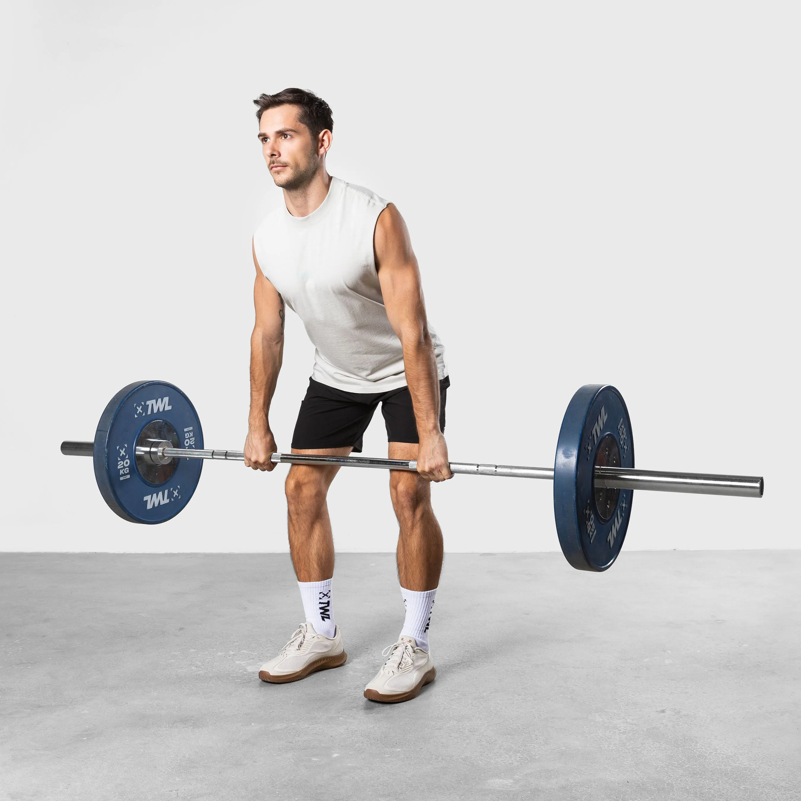 TWL - LIFESTYLE OVERSIZED MUSCLE TANK - WASHED CEMENT