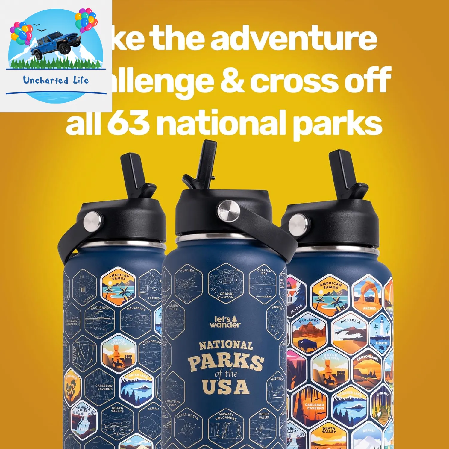 Ultimate Glamping Accessory: 32Oz Insulated National Parks Bottle