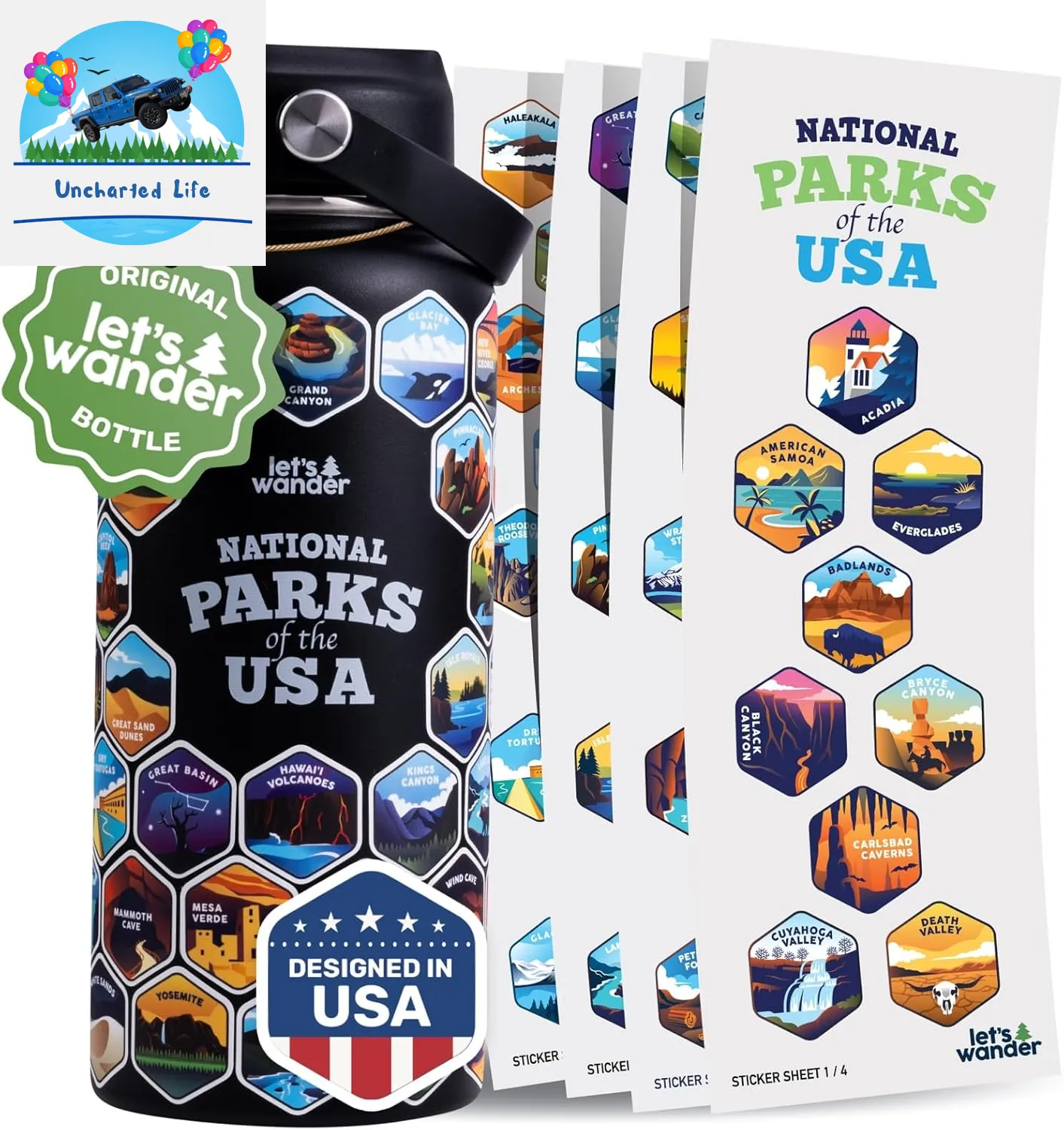 Ultimate Glamping Accessory: 32Oz Insulated National Parks Bottle