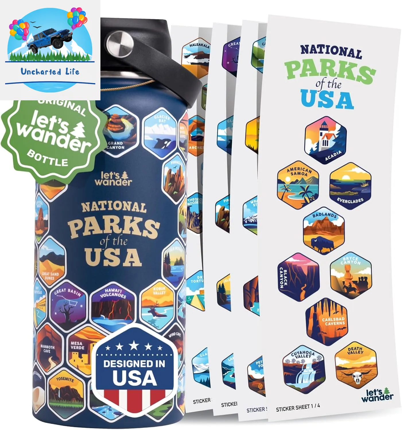 Ultimate Glamping Accessory: 32Oz Insulated National Parks Bottle