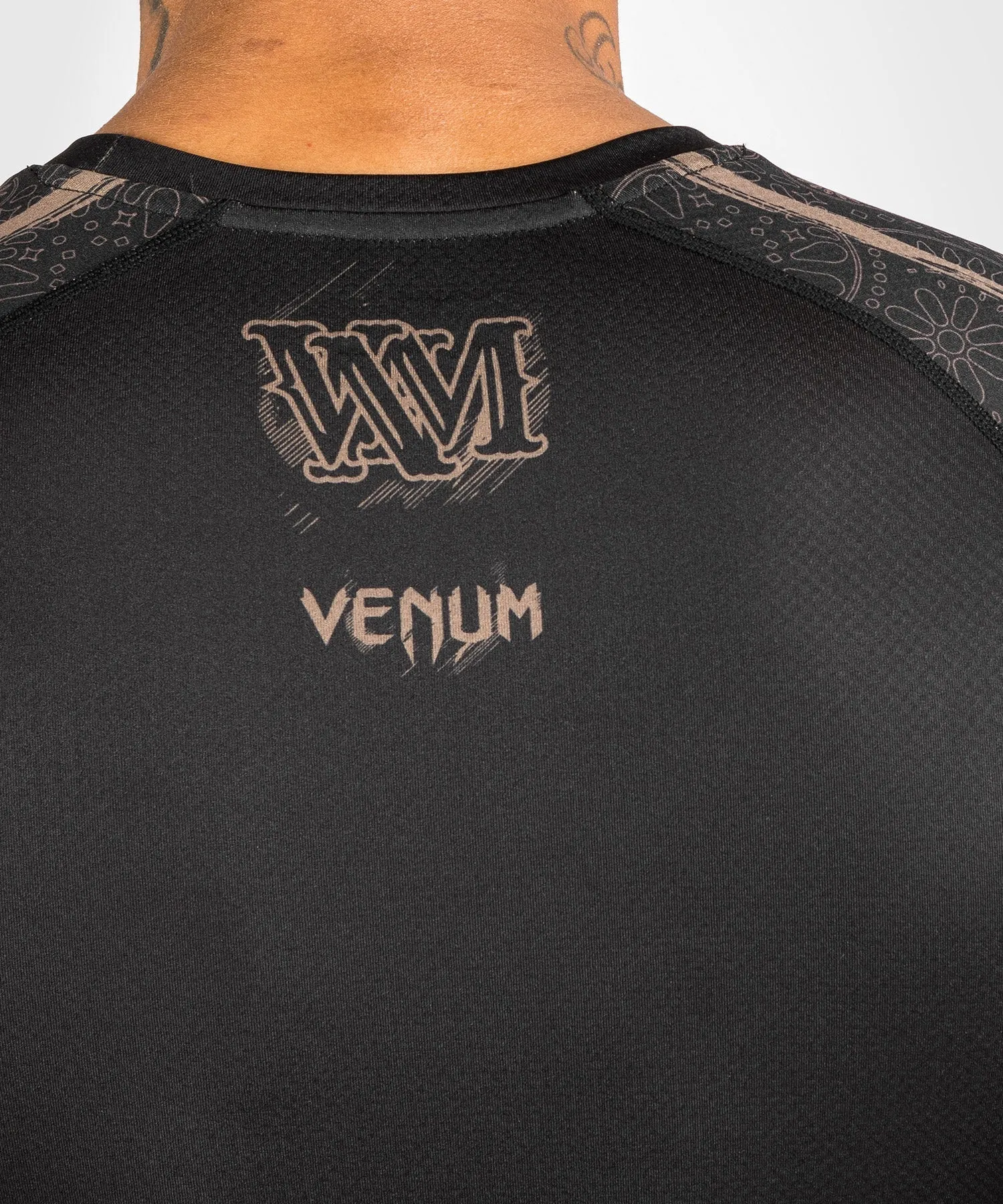 Venum Santa Muerte Dark Side - Rashguard Long Sleeves - Black/Brown