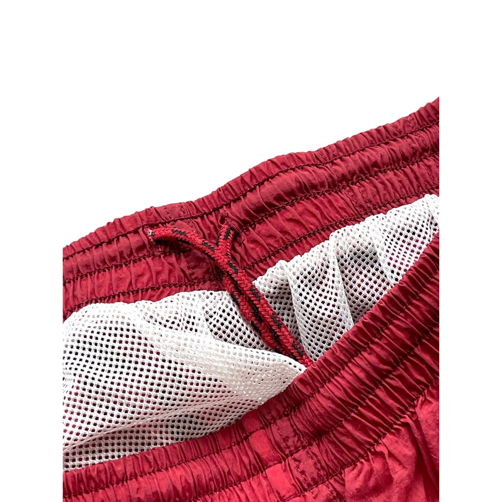 Vintage 1990's Nike Red Nylon Mesh Logo Shorts